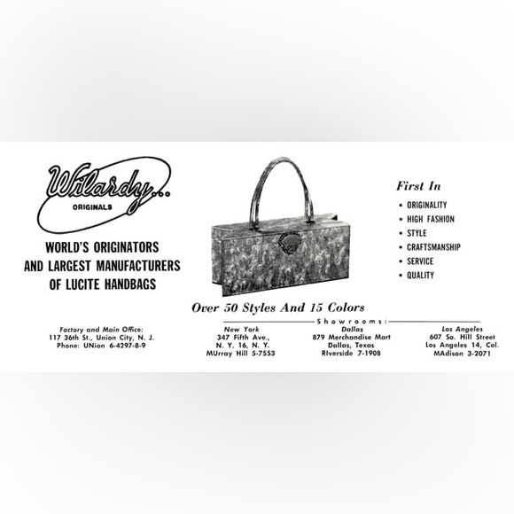 Antique Lucite Box Handbag c.1945-50 - Picture 13 of 16